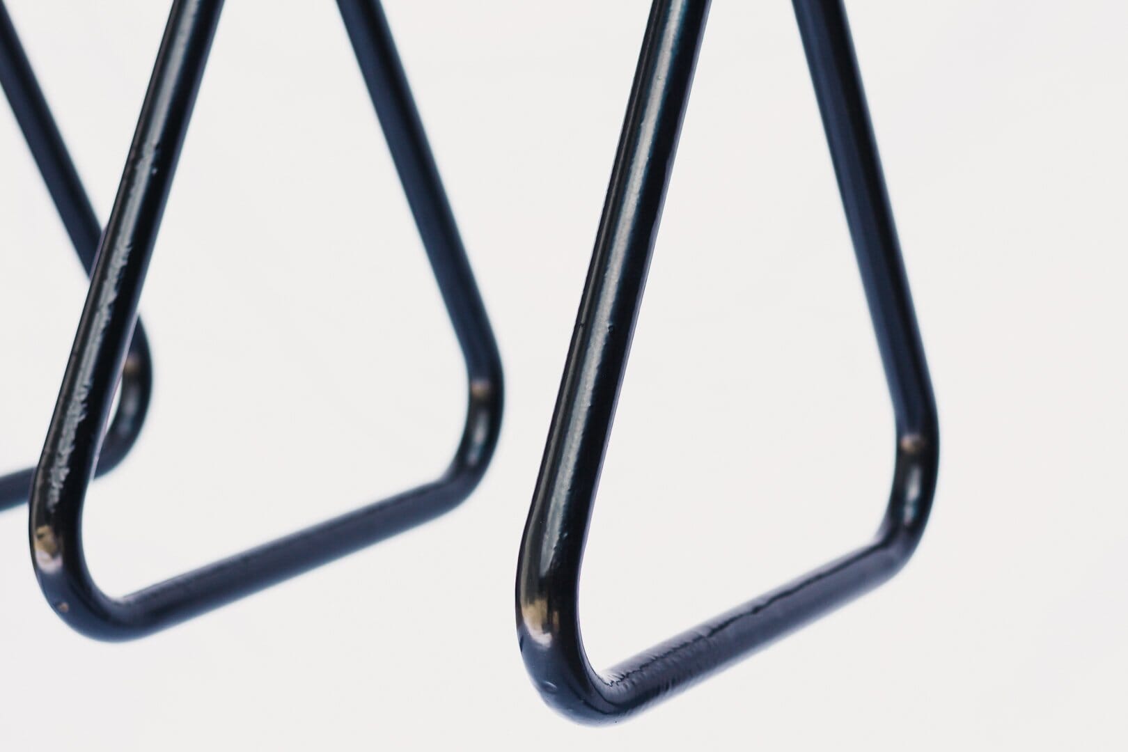 Triangular Bicycle Rack 5 Station Black Powder Coated Bike Rack Triangle Holder | TKO Bollards
