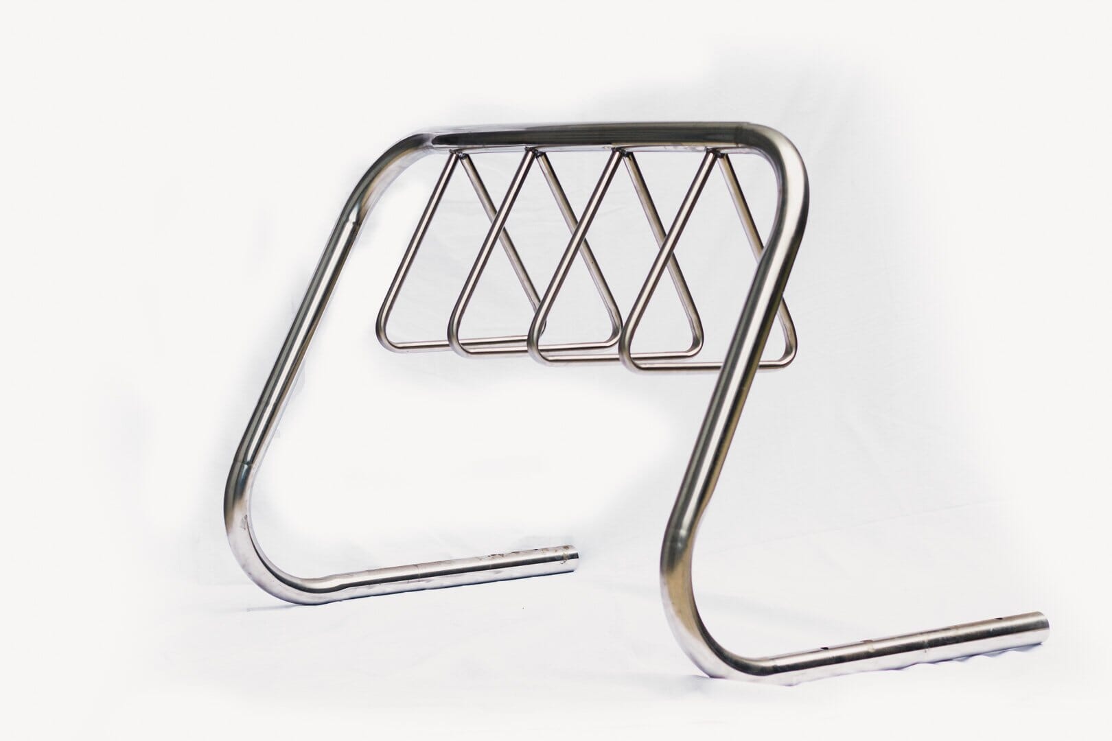 Triangular Bicycle Rack 5 Station Bike Rack Triangle Holder | Stainless Steel