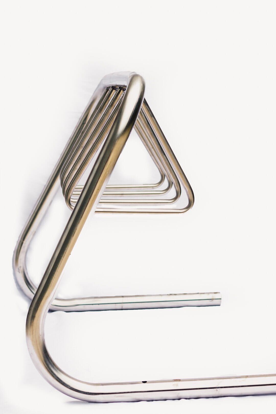 5 Station Stainless Steel Bike Rack Triangle Holder | TKO Bollards