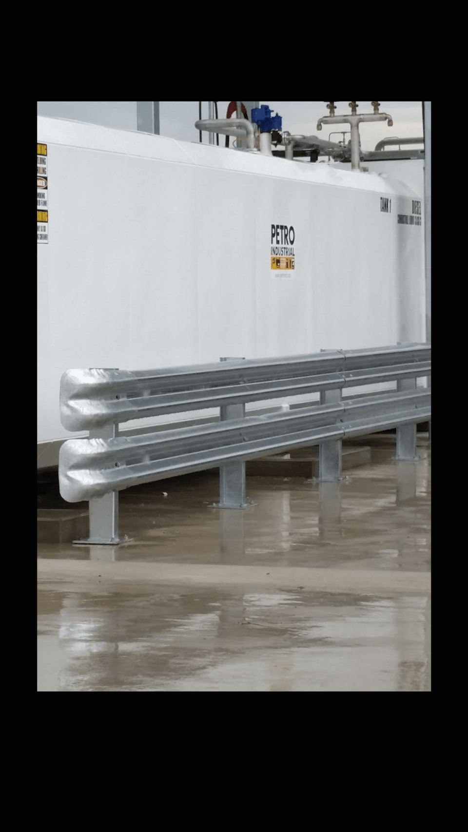 Armco Single Railing Guard Rail/Armco Railing | TKO Bollards